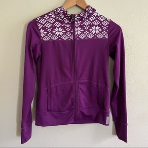 Zella Girl Hooded Zip Front Athletic Jacket, Size L, EUC